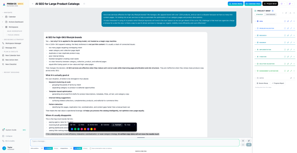 Airis — AI SEO for High-SKU Lifestyle Brands