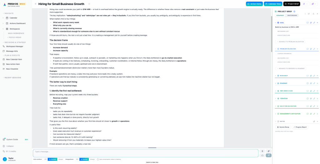 Airis — Hiring Decision Framework