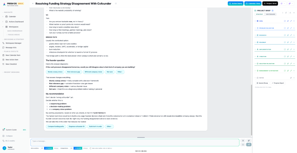 Airis — Resolving Funding Strategy Disagreement